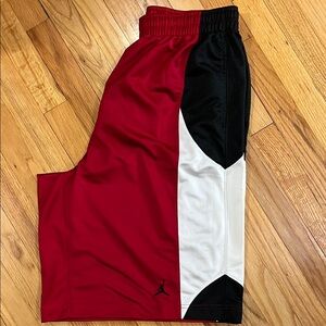 Jordan Kids Red and Black Athletic Shorts
